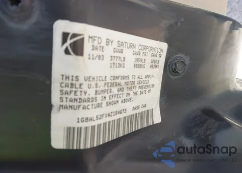 2004 Saturn Ion 3 from USA, damaged, VIN 1G8AL52FX4Z154673